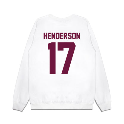 Texas A&M - NCAA Football : Ryan Henderson - Vintage Helmet Premium Crewneck Sweatshirt-1