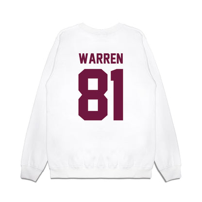 Texas A&M - NCAA Football : Jayden Warren - Vintage Helmet Premium Crewneck Sweatshirt-1
