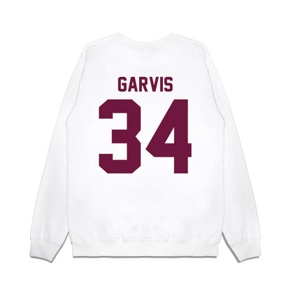 Texas A&M - NCAA Football : Kyle Garvis - Vintage Helmet Premium Crewneck Sweatshirt-1
