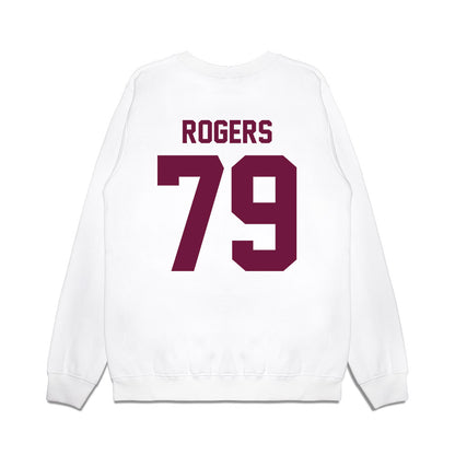 Texas A&M - NCAA Football : Lamont Rogers - Vintage Helmet Premium Crewneck Sweatshirt-1