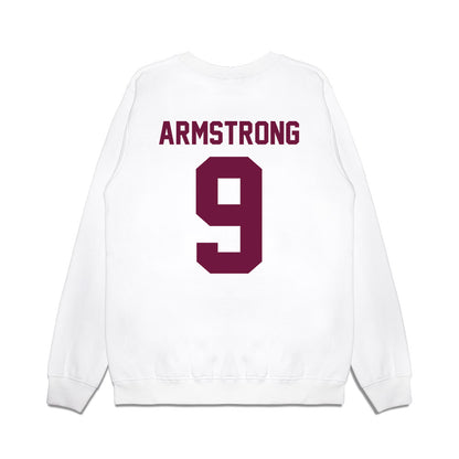 Texas A&M - NCAA Football : Kiotti Armstrong - Vintage Helmet Premium Crewneck Sweatshirt-1