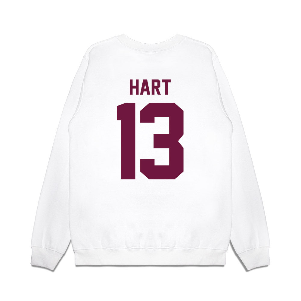 Texas A&M - NCAA Football : Brady Hart - Vintage Helmet Premium Crewneck Sweatshirt-1