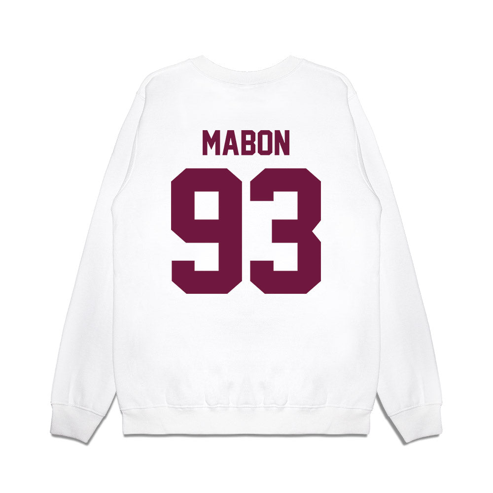Texas A&M - NCAA Football : Nathan Mabon - Vintage Helmet Premium Crewneck Sweatshirt-1