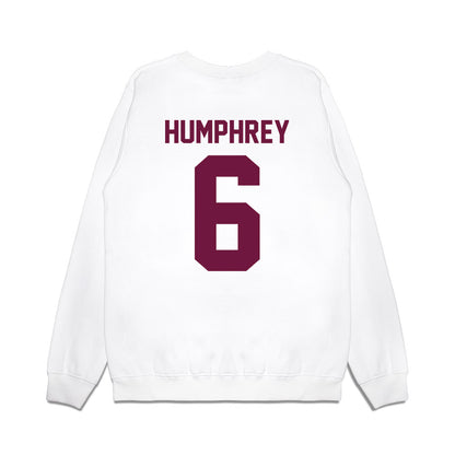 Texas A&M - NCAA Football : Julian Humphrey - Vintage Helmet Premium Crewneck Sweatshirt-1