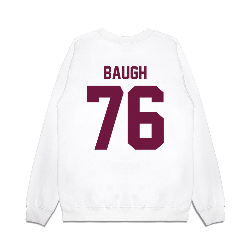 Texas A&M - NCAA Football : Trovon Baugh - Vintage Helmet Premium Crewneck Sweatshirt-1