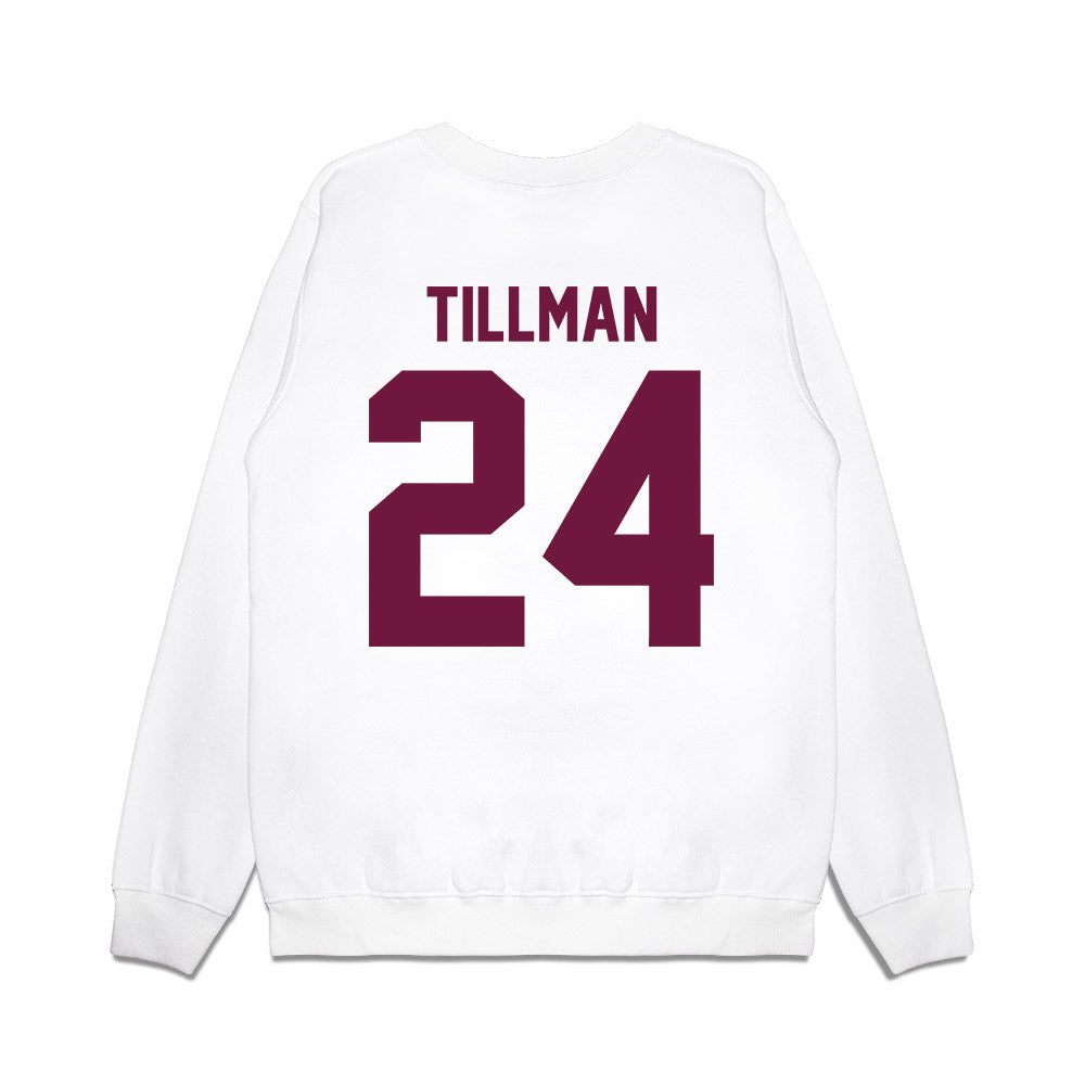Texas A&M - NCAA Football : Ramarian Tillman - Vintage Helmet Premium Crewneck Sweatshirt-1