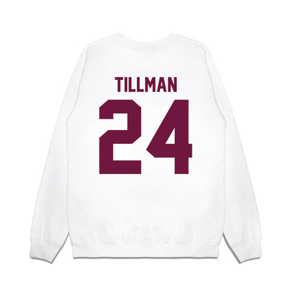 Texas A&M - NCAA Football : Ramarian Tillman - Vintage Helmet Premium Crewneck Sweatshirt-1