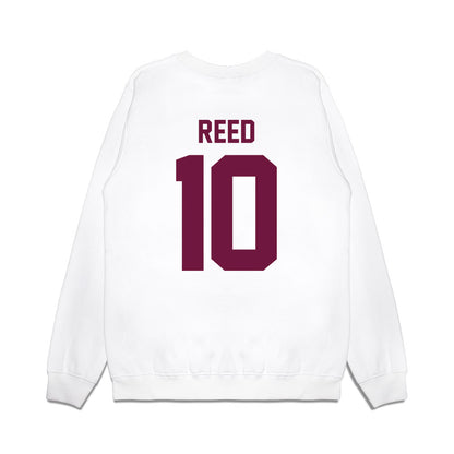 Texas A&M - NCAA Football : Marcel Reed - Vintage Helmet Premium Crewneck Sweatshirt-1