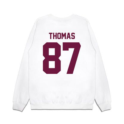 Texas A&M - NCAA Football : Houston Thomas - Vintage Helmet Premium Crewneck Sweatshirt-1
