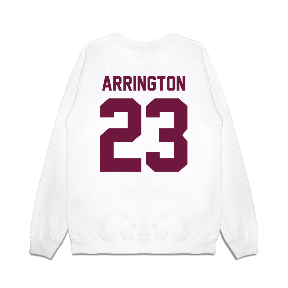 Texas A&M - NCAA Football : Brandon Arrington - Vintage Helmet Premium Crewneck Sweatshirt-1