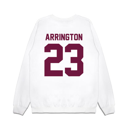 Texas A&M - NCAA Football : Brandon Arrington - Vintage Helmet Premium Crewneck Sweatshirt-1