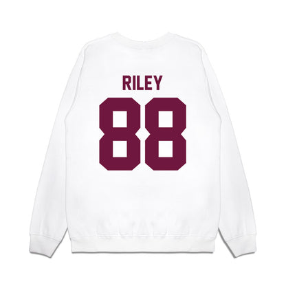 Texas A&M - NCAA Football : Micah Riley - Vintage Helmet Premium Crewneck Sweatshirt-1
