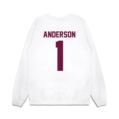 Texas A&M - NCAA Football : Bryce Anderson - Vintage Helmet Premium Crewneck Sweatshirt-1