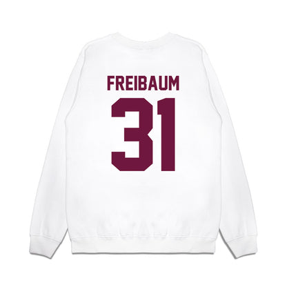 Texas A&M - NCAA Football : Shea Freibaum - Vintage Helmet Premium Crewneck Sweatshirt-1