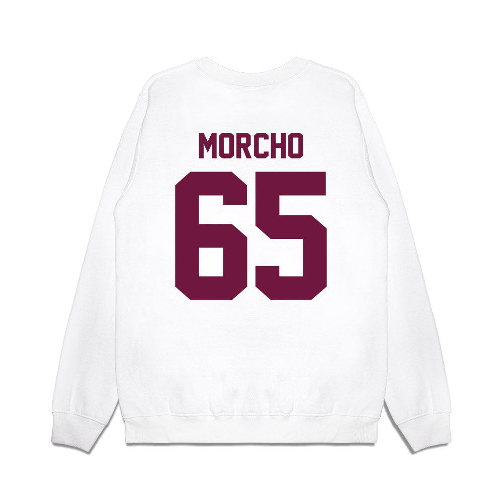 Texas A&M - NCAA Football : Avery Morcho - Vintage Helmet Premium Crewneck Sweatshirt-1