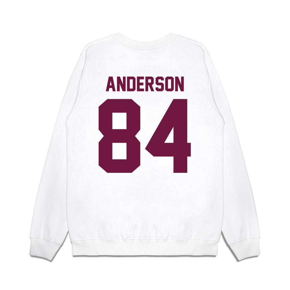Texas A&M - NCAA Football : Richie Anderson - Vintage Helmet Premium Crewneck Sweatshirt-1