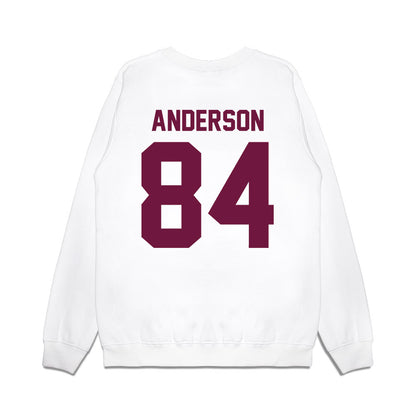 Texas A&M - NCAA Football : Richie Anderson - Vintage Helmet Premium Crewneck Sweatshirt-1
