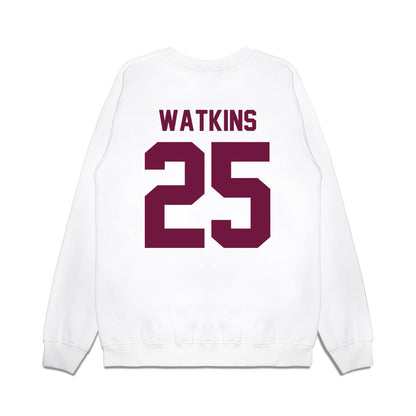 Texas A&M - NCAA Football : Tamarion Watkins - Vintage Helmet Premium Crewneck Sweatshirt-1
