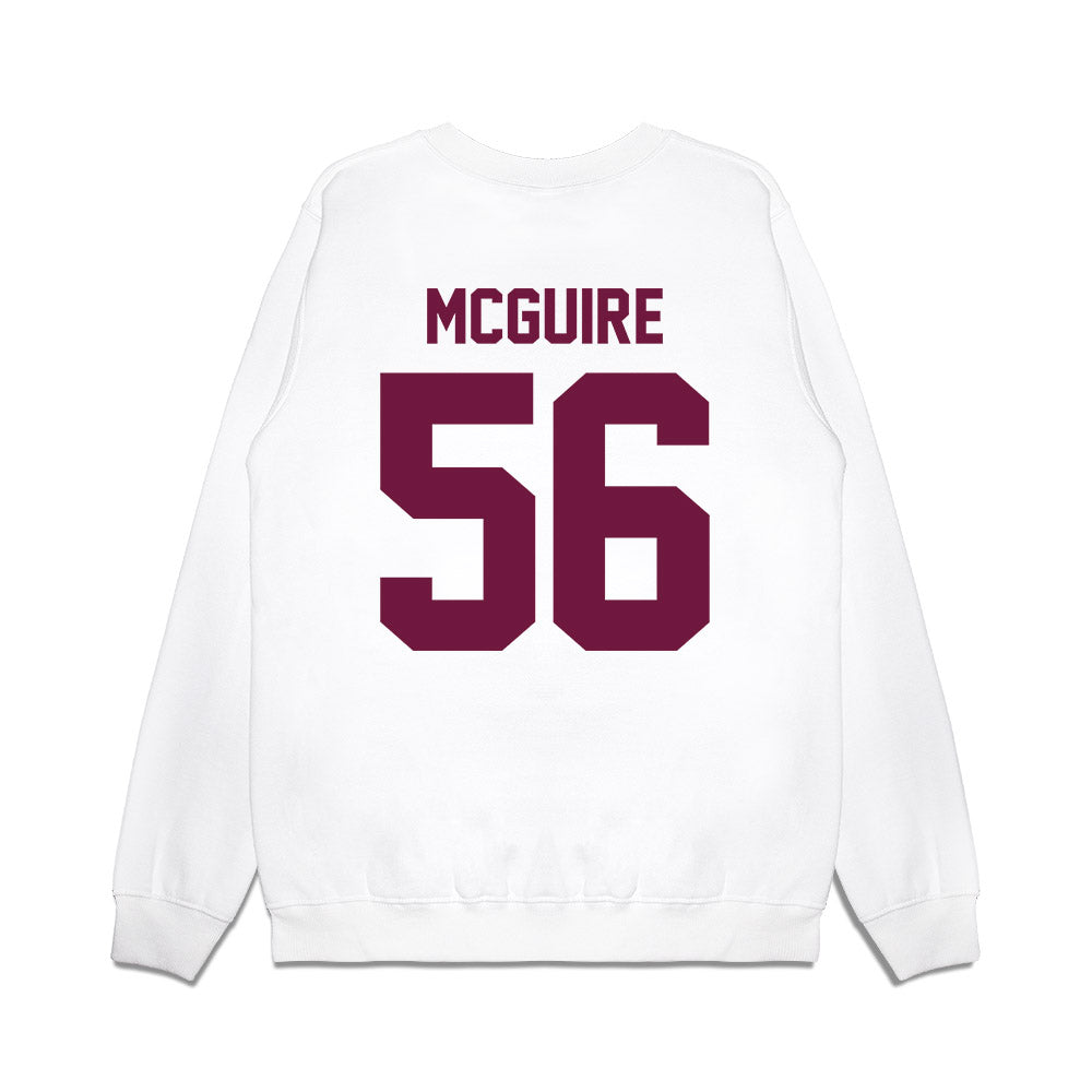 Texas A&M - NCAA Football : Nelson Mcguire - Vintage Helmet Premium Crewneck Sweatshirt-1