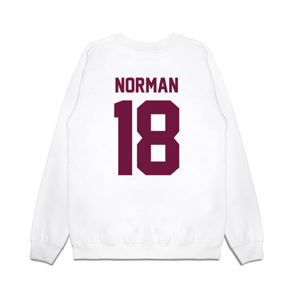 Texas A&M - NCAA Football : TK Norman - Vintage Helmet Premium Crewneck Sweatshirt-1