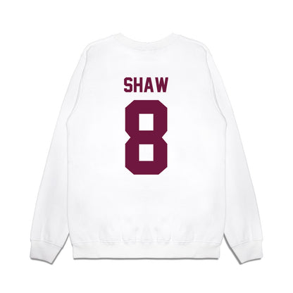 Texas A&M - NCAA Football : Jordan Shaw - Vintage Helmet Premium Crewneck Sweatshirt-1