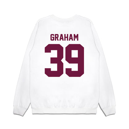 Texas A&M - NCAA Football : Adam Graham - Vintage Helmet Premium Crewneck Sweatshirt-1