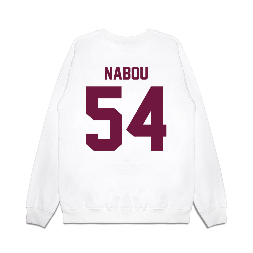 Texas A&M - NCAA Football : Mark Nabou - Vintage Helmet Premium Crewneck Sweatshirt-1