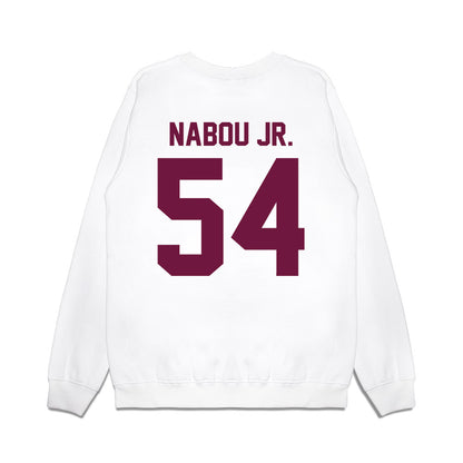 Texas A&M - NCAA Football : Mark Nabou Jr. - Vintage Helmet Premium Crewneck Sweatshirt-1