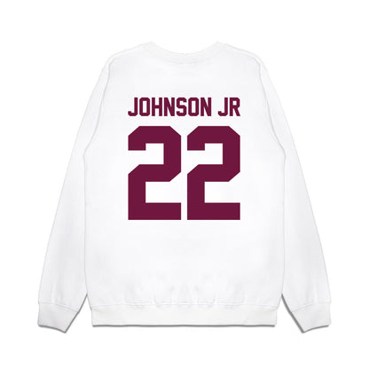 Texas A&M - NCAA Football : Rashad "Tom Tom" Johnson Jr - Vintage Helmet Premium Crewneck Sweatshirt-1