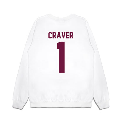 Texas A&M - NCAA Football : Mario Craver - Vintage Helmet Premium Crewneck Sweatshirt-1
