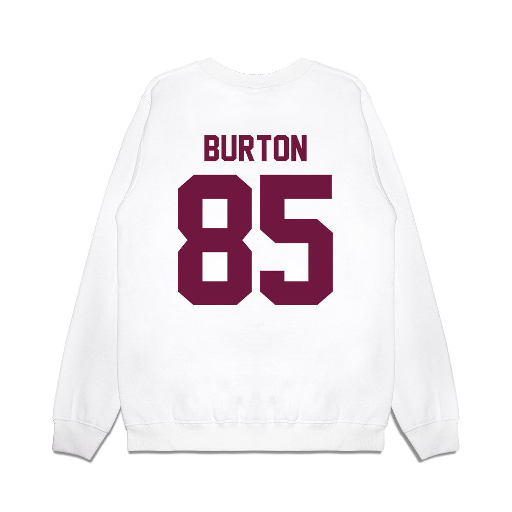 Texas A&M - NCAA Football : Chase Burton - Vintage Helmet Premium Crewneck Sweatshirt-1