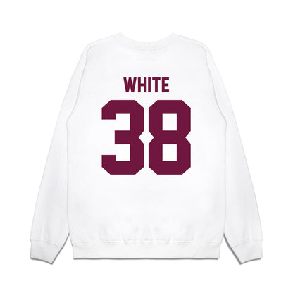 Texas A&M - NCAA Football : Jared White - Vintage Helmet Premium Crewneck Sweatshirt-1