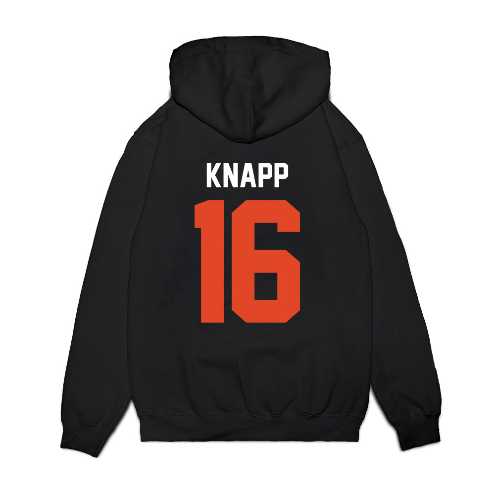 Oregon State - NCAA Football : Logan Knapp - Vintage Helmet Premium Hooded Sweatshirt-1