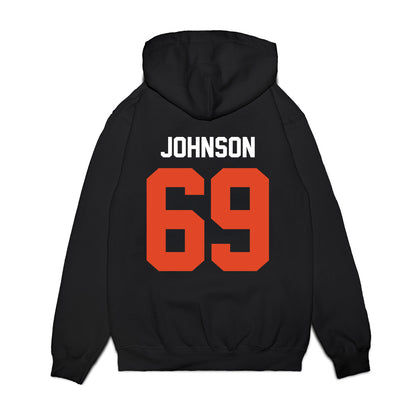 Oregon State - NCAA Football : Kwan Johnson - Vintage Helmet Premium Hooded Sweatshirt-1