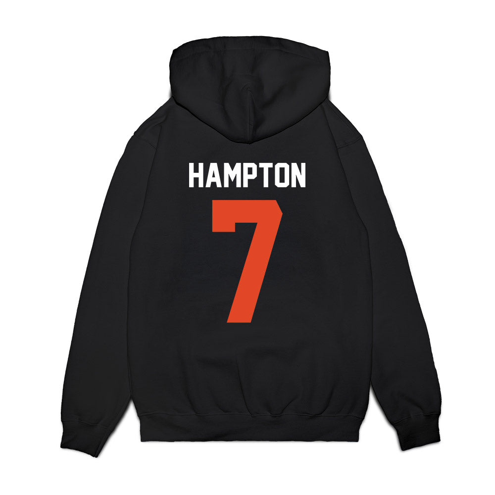 Oregon State - NCAA Football : Aeryn Hampton - Vintage Helmet Premium Hooded Sweatshirt-1