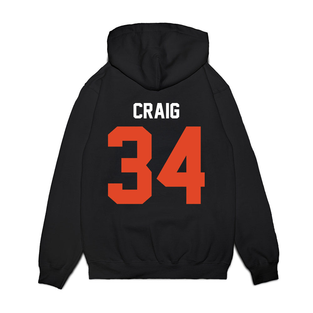 Oregon State - NCAA Football : Sean Craig - Vintage Helmet Premium Hooded Sweatshirt-1