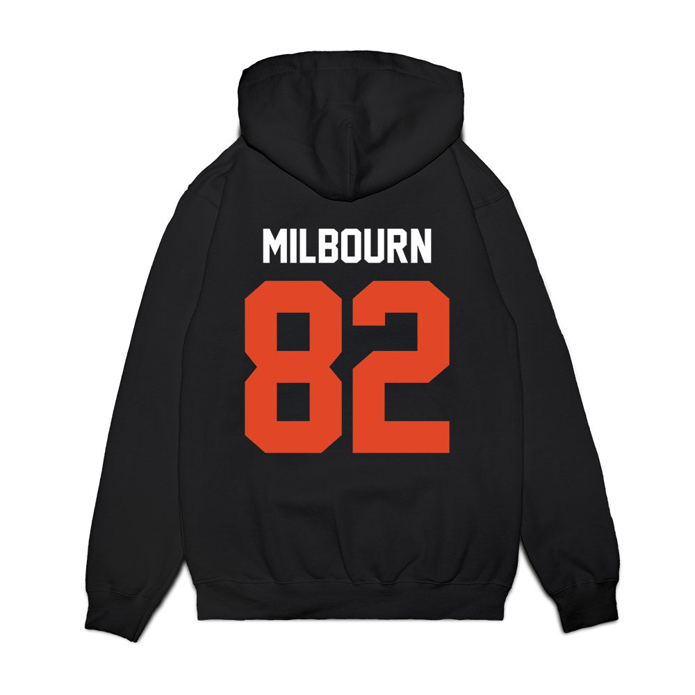 Oregon State - NCAA Football : Gabe Milbourn - Vintage Helmet Premium Hooded Sweatshirt-1