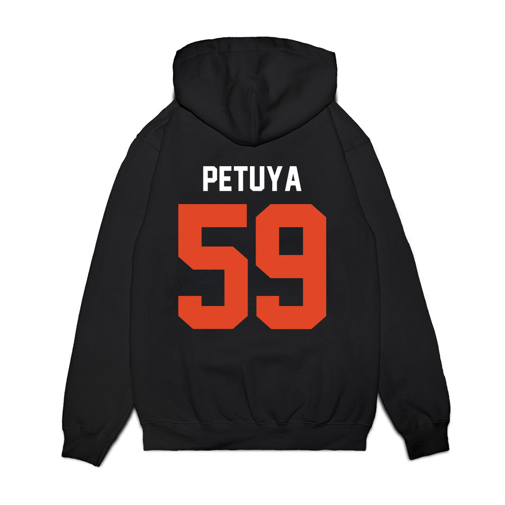 Oregon State - NCAA Football : Frankie Petuya - Vintage Helmet Premium Hooded Sweatshirt-1