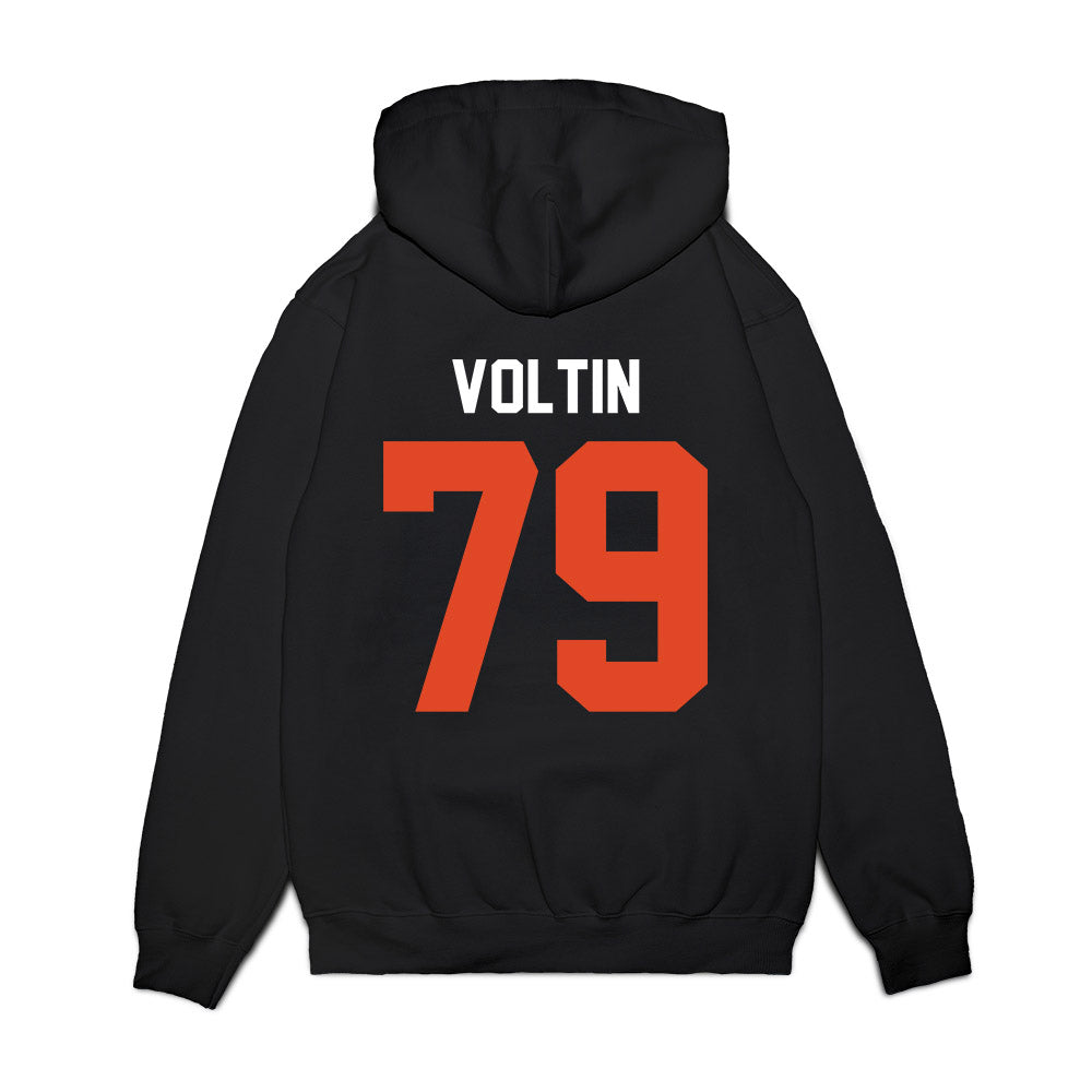 Oregon State - NCAA Football : Tyler Voltin - Vintage Helmet Premium Hooded Sweatshirt-1