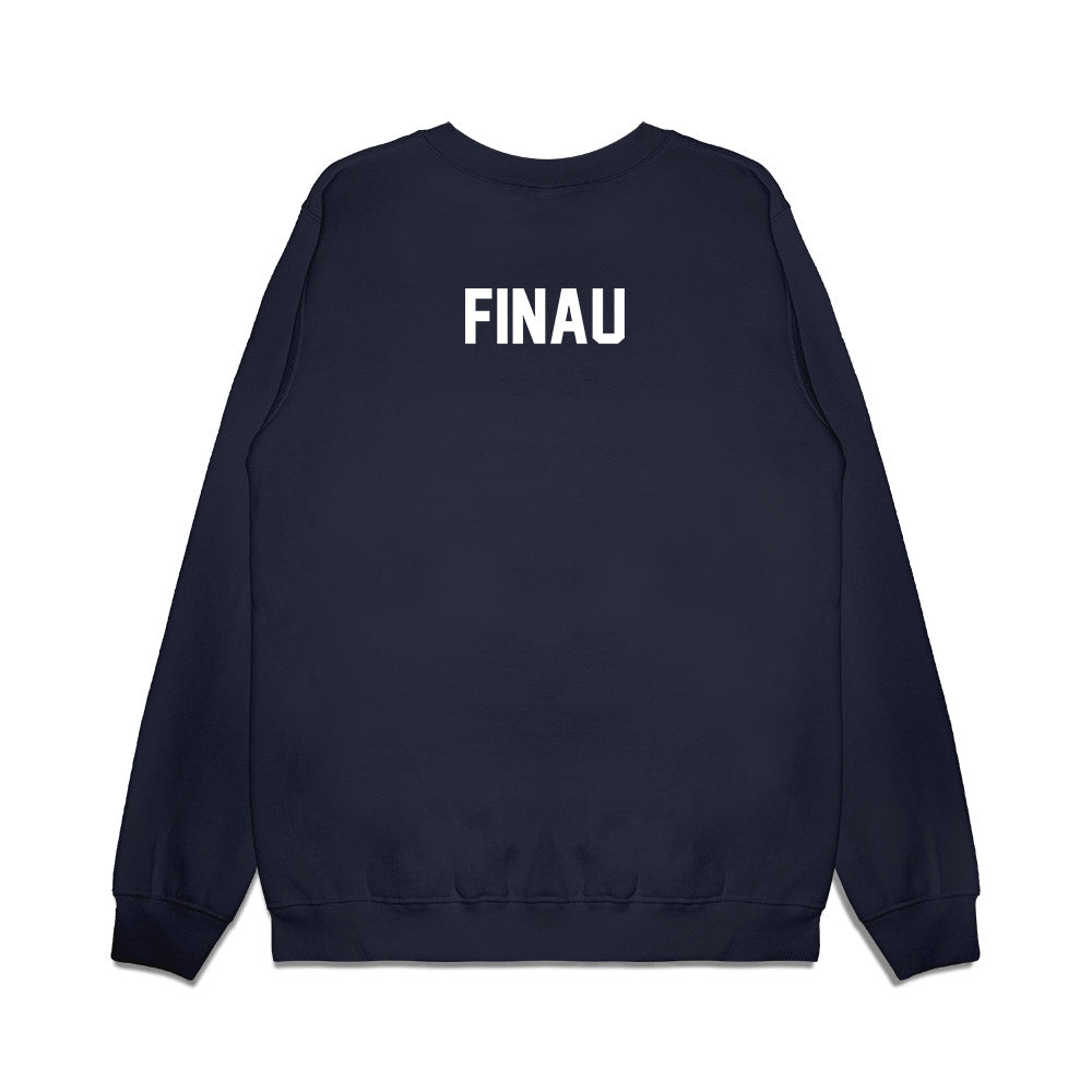 Oregon State - NCAA Football : Lolani Finau - Vintage Helmet Premium Crewneck Sweatshirt-1