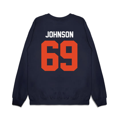 Oregon State - NCAA Football : Kwan Johnson - Vintage Helmet Premium Crewneck Sweatshirt-1