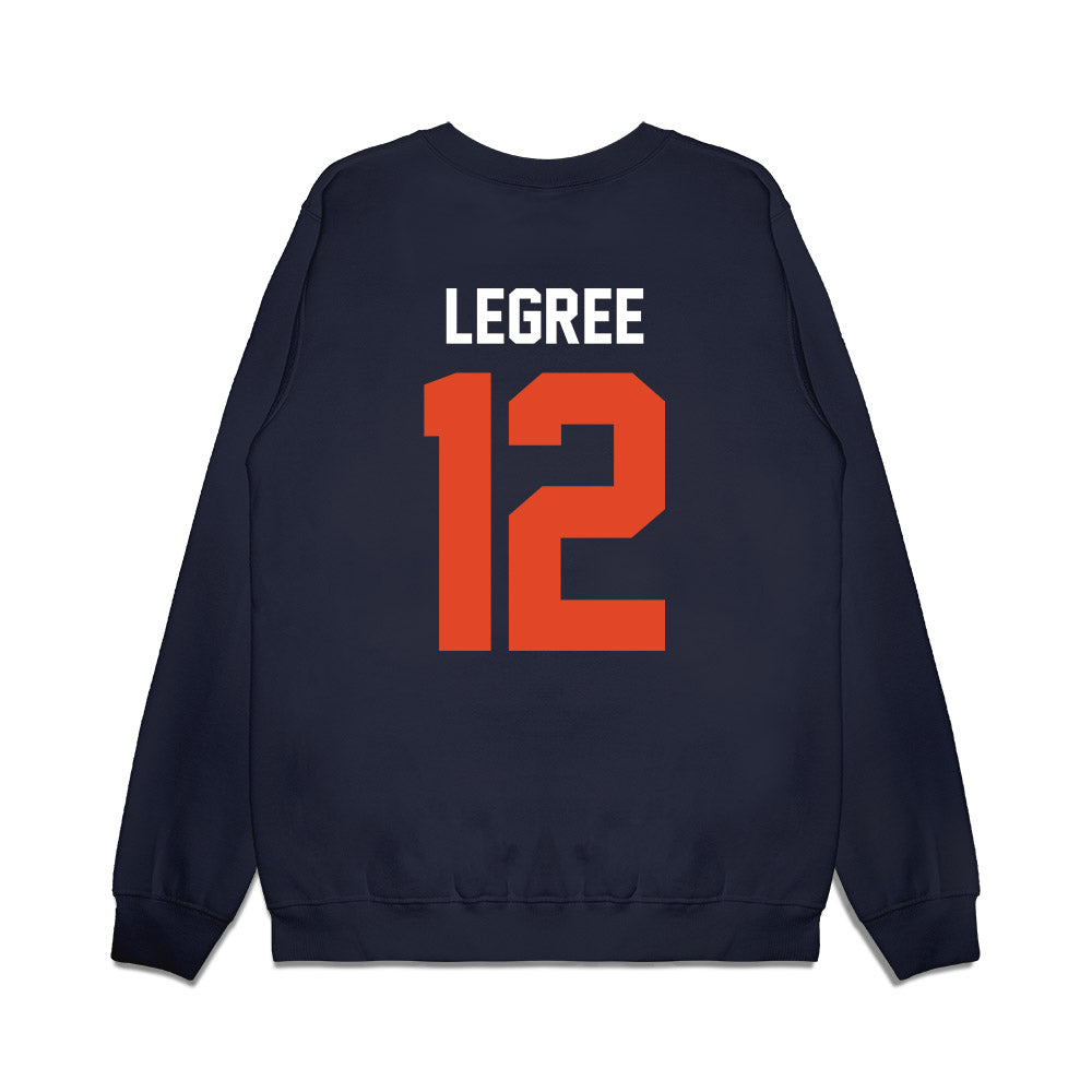 Oregon State - NCAA Football : Jesse Legree - Vintage Helmet Premium Crewneck Sweatshirt-1