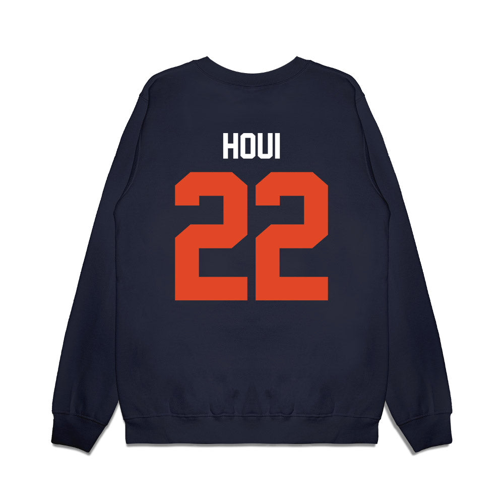 Oregon State - NCAA Football : Isaiah Houi - Vintage Helmet Premium Crewneck Sweatshirt-1