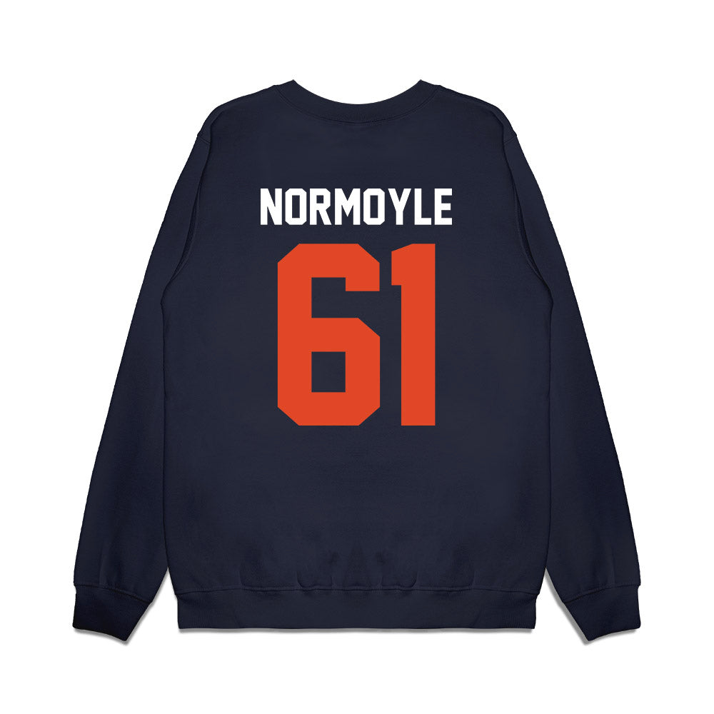 Oregon State - NCAA Football : Jake Normoyle - Vintage Helmet Premium Crewneck Sweatshirt-1