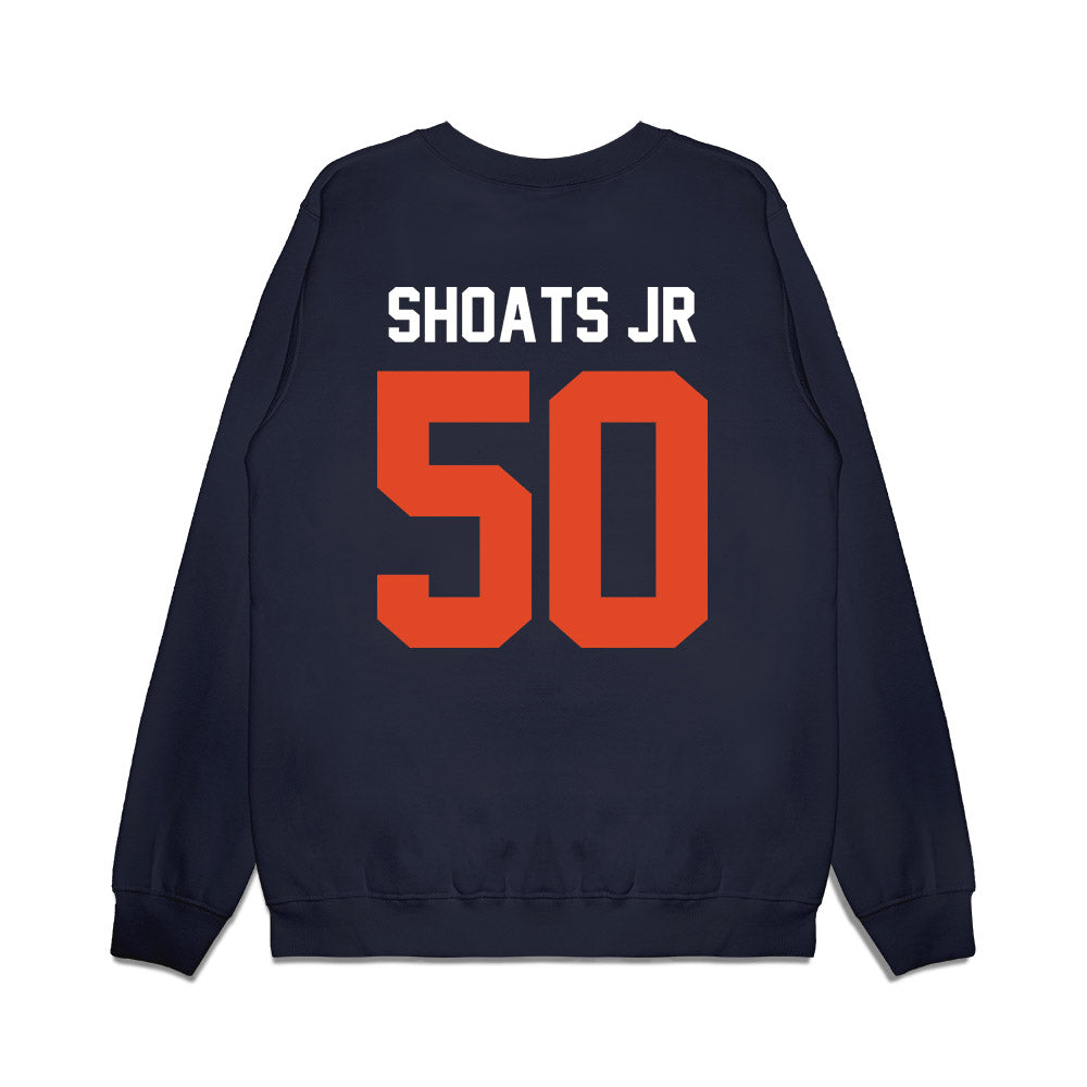 Oregon State - NCAA Football : Teko Shoats Jr - Vintage Helmet Premium Crewneck Sweatshirt-1