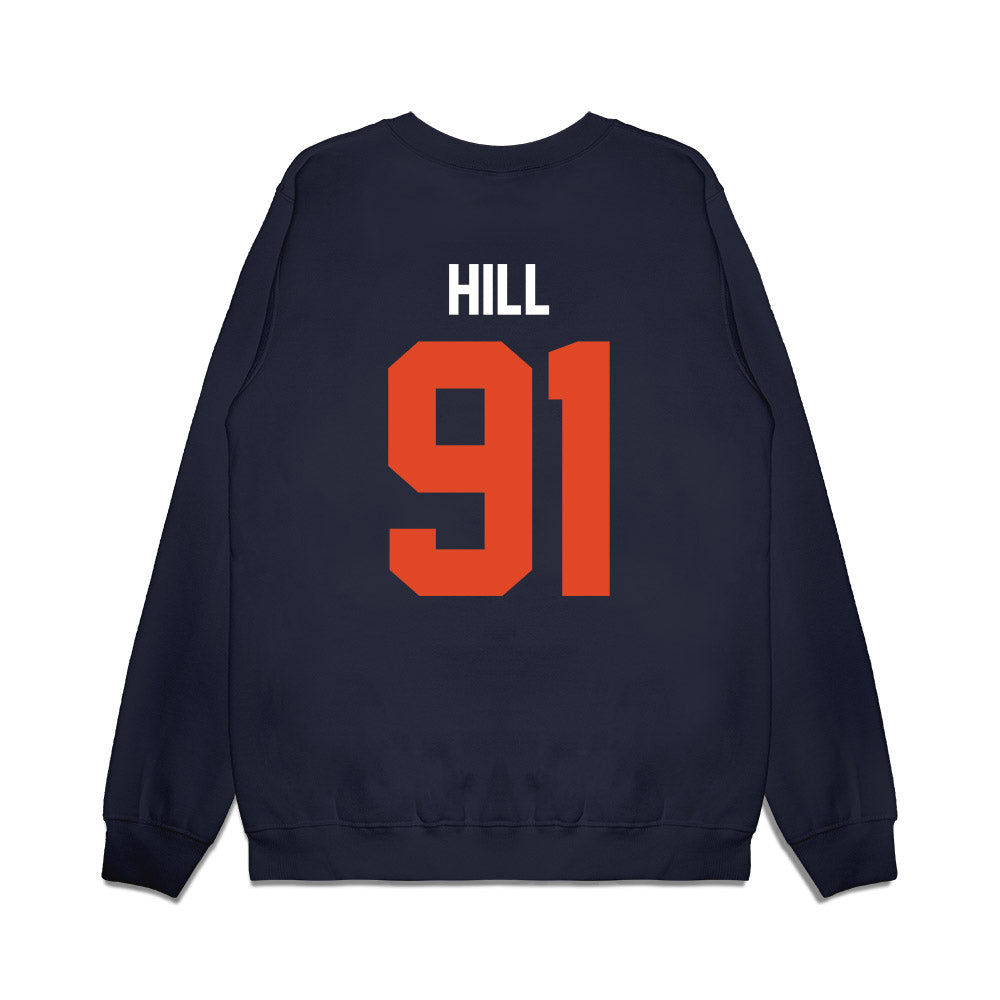 Oregon State - NCAA Football : Jaylen Hill - Vintage Helmet Premium Crewneck Sweatshirt-1