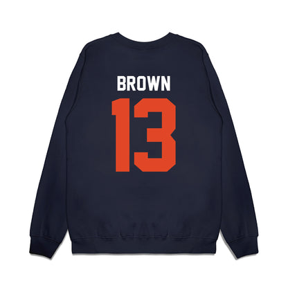 Oregon State - NCAA Football : Jeremiah Brown - Vintage Helmet Premium Crewneck Sweatshirt-1