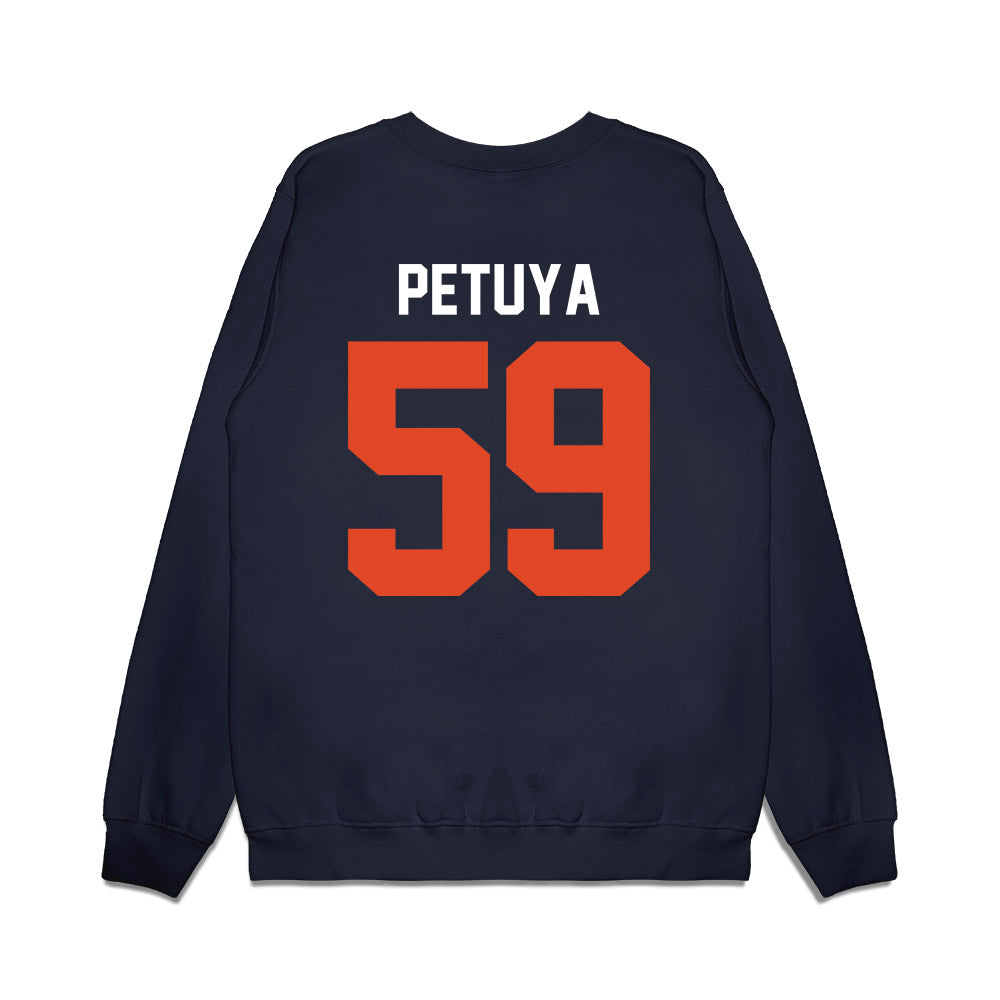 Oregon State - NCAA Football : Frankie Petuya - Vintage Helmet Premium Crewneck Sweatshirt-1