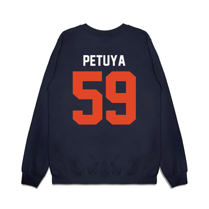 Oregon State - NCAA Football : Frankie Petuya - Vintage Helmet Premium Crewneck Sweatshirt-1