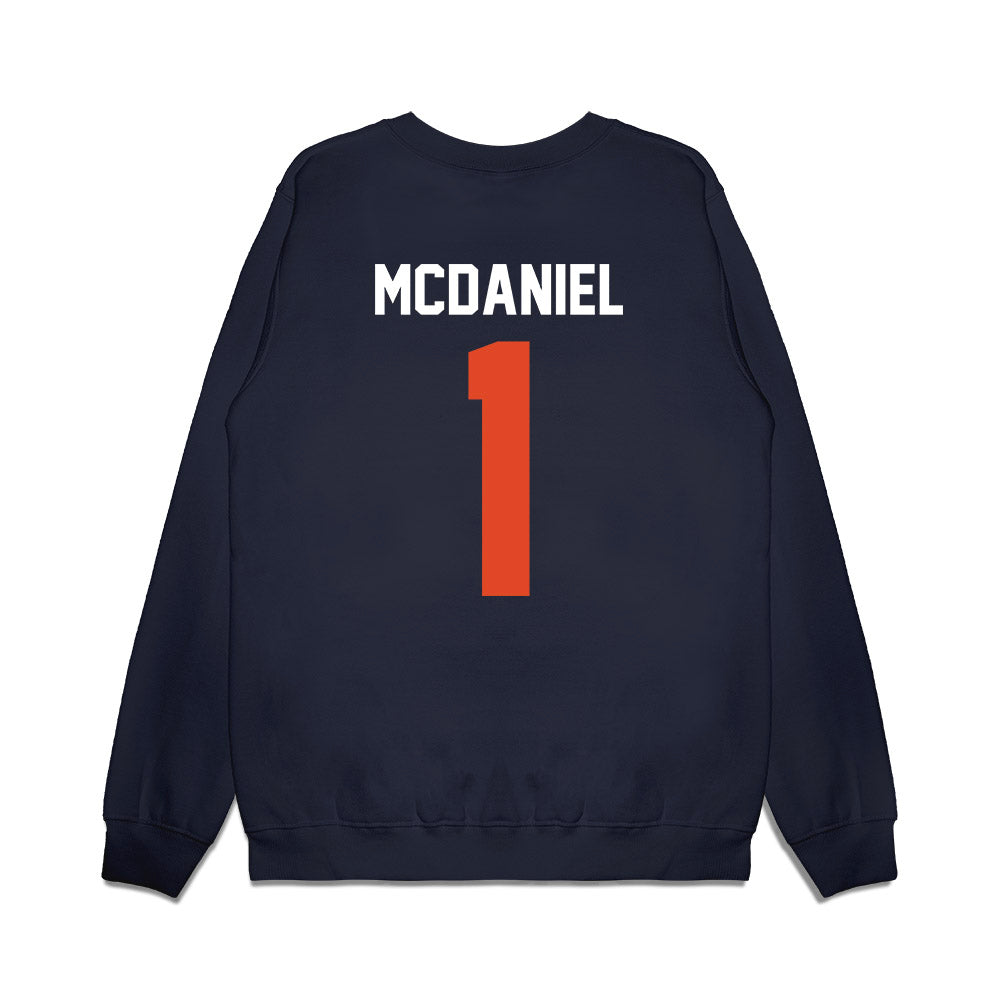 Oregon State - NCAA Football : Adonis McDaniel - Vintage Helmet Premium Crewneck Sweatshirt-1
